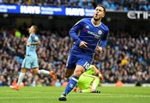 Man City Collection: Hazard's Hat-Trick: Chelsea's Thrilling 3-1 Victory Over Manchester City (December 2016)