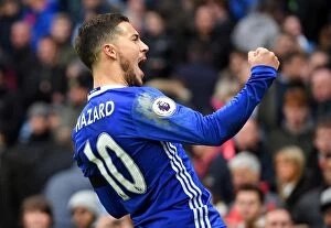 Man City Collection: Hazard's Hat-Trick: Chelsea's Thrilling Victory Over Manchester City (December 2016)