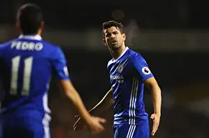 Heated Rivalry: Diego Costa and Pedro's Altercation at Tottenham vs. Chelsea, Premier League