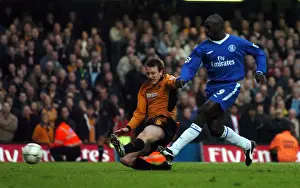 Jimmy Floyd Hasselbaink's Double Strike: Chelsea vs. Wolverhampton Wanderers, FA Barclaycard Premiership
