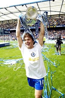 Premier League Winners 2005-2006 Collection: Joe Cole's Triumphant Premier League Victory Celebration with Chelsea FC