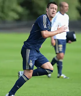 John Terry in Action: Chelsea FC Training Session at Cobham, August 2012