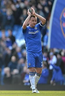 Chelsea v Brentford FA Cup 17th February 2013 Collection: John Terry Bids Farewell: A Heartfelt Goodbye to Chelsea Fans (17th February 2013)