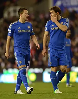John Terry and Branislav Ivanovic in Action: Chelsea vs Stoke City (12th January 2013)
