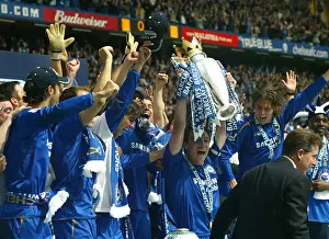 John Terry Celebrates Premier League Glory with Chelsea at Stamford Bridge (2005-2006)