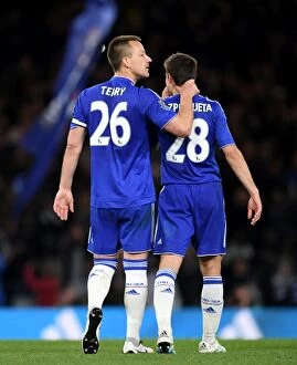 Images Dated 2nd May 2016: John Terry and Cesar Azpilicueta: United in Victory - Chelsea's Epic Draw Against Tottenham