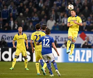 Football Full Length Prints: John Terry: Chelsea's Unyielding Defender in UEFA Champions League Clash Against Schalke 04 (November 25)