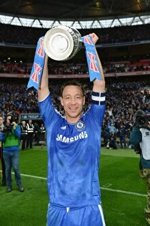 Images Dated 5th May 2012: John Terry at the FA Cup Final: A Battle of Blues - Liverpool vs. Chelsea, May 2012