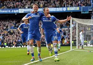 John Terry and Gary Cahill: Celebrating Chelsea's Winning Goal Against Everton at Stamford Bridge (February 22, 2014)