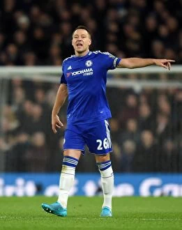 Images Dated 21st November 2015: John Terry: Leading Chelsea to Victory against Norwich City at Stamford Bridge - November 2015