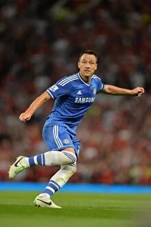 Images Dated 26th August 2013: John Terry at Old Trafford: Manchester United vs. Chelsea Clash (2013)