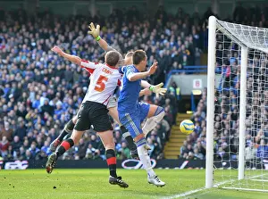 John Terry Scores Chelsea's Fourth Goal in FA Cup Fourth Round Replay Against Brentford (17th February 2013)