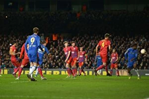 Images Dated 14th March 2013: John Terry Scores Chelsea's Second Goal in Europa League against Steaua Bucharest (14th March 2013)