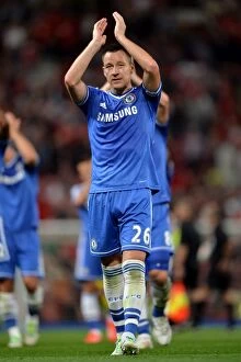 Images Dated 26th August 2013: John Terry's Emotional Applause: Manchester United vs. Chelsea (BPL 2013)