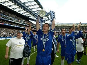 Images Dated 29th April 2006: John Terry's Premier League Glory: Chelsea's Victory Over Manchester United (2005-2006)