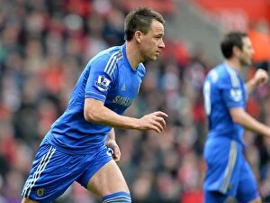 Images Dated 30th March 2013: John Terry's Thrilling Goal: Chelsea's Game-Changing Strike Against Southampton (BPL, March 30)