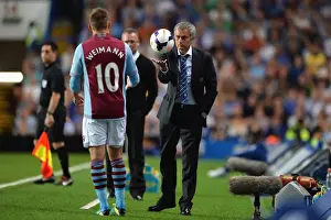 Jose Mourinho Directs Chelsea Against Aston Villa in Barclays Premier League at Stamford Bridge (21st August 2013)