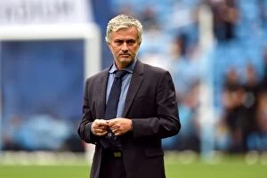 Images Dated 16th August 2015: Jose Mourinho: Focused and Determined Ahead of Manchester City vs Chelsea Clash (August 2015)