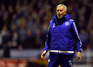 Football League Cup Prints: Jose Mourinho Leads Chelsea at Banks's Stadium: Capital One Cup Clash Against Walsall (September 2015)