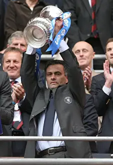 Jose Mourinho Lifts FA Cup: Chelsea's Triumph over Manchester United at Wembley (FA Cup Final 2007)