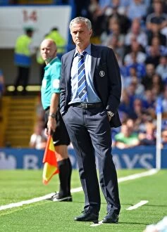 Images Dated 23rd August 2014: Jose Mourinho's Chelsea Debut: Battle at Stamford Bridge Against Leicester City (August 23, 2014)