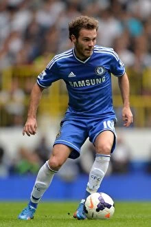 Images Dated 28th September 2013: Juan Mata in Action: Chelsea vs. Tottenham Hotspur, Premier League Rivalry at White Hart Lane