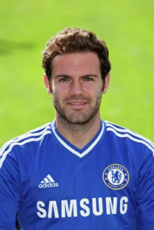 Images Dated 23rd August 2013: Juan Mata at Chelsea FC Training Ground: 2013-2014 Squad