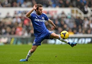 Images Dated 2nd November 2013: Juan Mata: Chelsea Star in Action against Newcastle United, Barclays Premier League (November 2013)