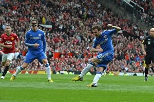 Images Dated 5th May 2013: Juan Mata's Dramatic Winner: Manchester United vs. Chelsea (5th May 2013, Old Trafford)