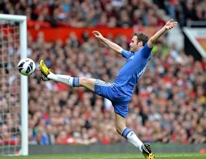 Images Dated 5th May 2013: Juan Mata's Showdown at Old Trafford: Manchester United vs. Chelsea - Barclays Premier League