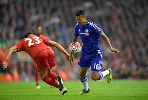 Images Dated 11th May 2016: Kenedy in Action: Liverpool vs. Chelsea - Premier League Clash (2015-16)