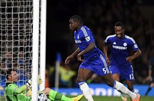Images Dated 24th September 2014: Kurt Zouma Scores First Goal: Chelsea's Thriller in Capital One Cup Third Round vs