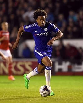 September 2015 Collection: Loic Remy Scores for Chelsea in Capital One Cup Third Round at Walsall's Banks Stadium