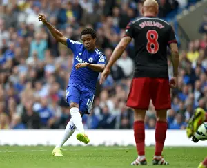 Chelsea V Swansea City 13th September 2014 Prints: Loic Remy Scores Chelsea's Fourth Goal Against Swansea City (September 13, 2014)