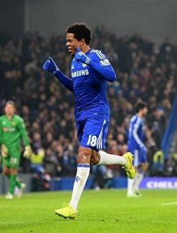 Images Dated 4th January 2015: Loic Remy's Double: Chelsea's Second Goal vs. Watford in FA Cup (January 4, 2015)