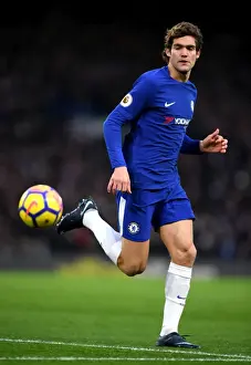 Marcos Alonso Charges Forward: Chelsea's Powerful Advance vs Southampton, Premier League