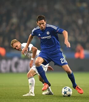 October 2015 Collection: Matic vs Buyalsky: A Champions League Showdown - Battle for the Ball (October 2015)
