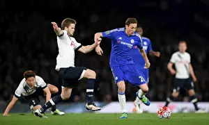 Matches 2015-16 Prints: Matic vs. Dier: A Premier League Battle at Stamford Bridge (2015-16)
