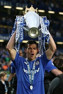 Images Dated 9th May 2010: Michael Ballack's Premier League Triumph: Chelsea's Victory Parade (2009-2010)