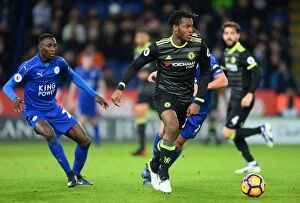 Images Dated 14th January 2017: Michy Batshuayi in Action: Premier League 2017 - Chelsea vs. Leicester City (Away)