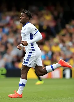 Michy Batshuayi in Action: Premier League Showdown at Vicarage Road - Watford vs. Chelsea