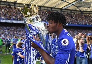 Images Dated 21st May 2017: Michy Batshuayi's Goal Secures 2016-17 Premier League Title for Chelsea