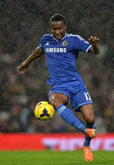 Mikel in Action: Chelsea vs. Arsenal - Barclays Premier League Clash at Emirates Stadium (December 23, 2013)