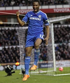 Derby County v Chelsea 5th January 2014 Collection: Mikel John Obi's FA Cup Stunner: Chelsea's First Goal vs. Derby County (5th January 2014)