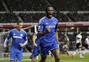 Images Dated 5th January 2014: Mikel's Milestone: Derby County vs. Chelsea - Mikel John Obi Scores First Goal in FA Cup Clash