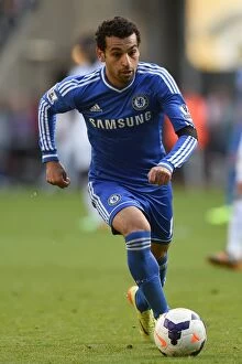 Images Dated 13th April 2014: Mohamed Salah in Action: Swansea City vs. Chelsea (13th April 2014)