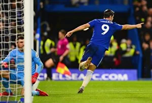 Images Dated 26th December 2017: Morata Scores First: Chelsea's Triumph Over Brighton in Premier League at Stamford Bridge
