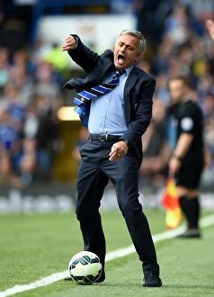 Images Dated 3rd May 2015: Mourinho's Intense Frustration: Chelsea vs. Crystal Palace (3rd May 2015)