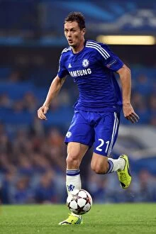 Images Dated 17th September 2014: Nemanja Matic in Action: Chelsea vs. Schalke 04, 2014 Champions League