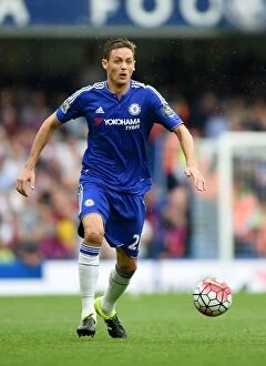 Images Dated 29th August 2015: Nemanja Matic in Action: Chelsea vs. Crystal Palace, Premier League Showdown at Stamford Bridge